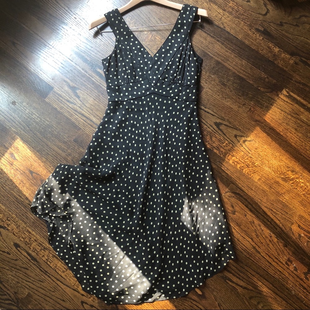 INC International Concepts Silk Polka Dot Dress 4